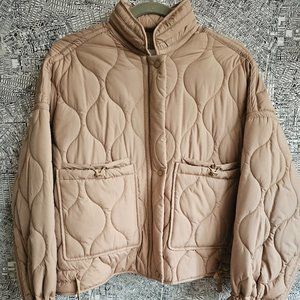 ZARA Quilted Crop Jacket- Large